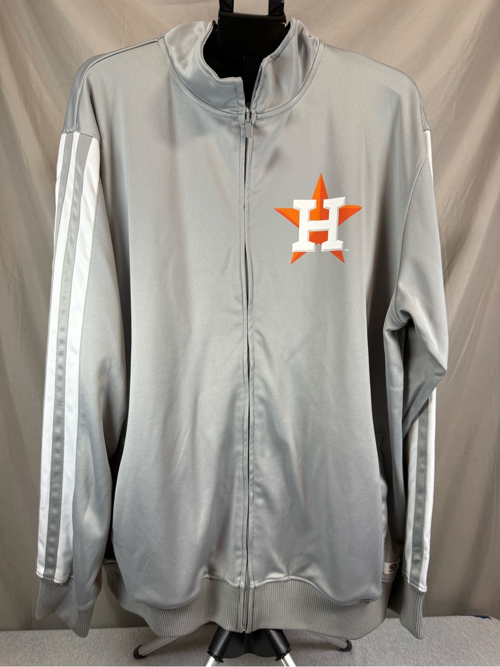 Houston‎ Astros MLB Full Zip Track Jacket - Gray - 2XL